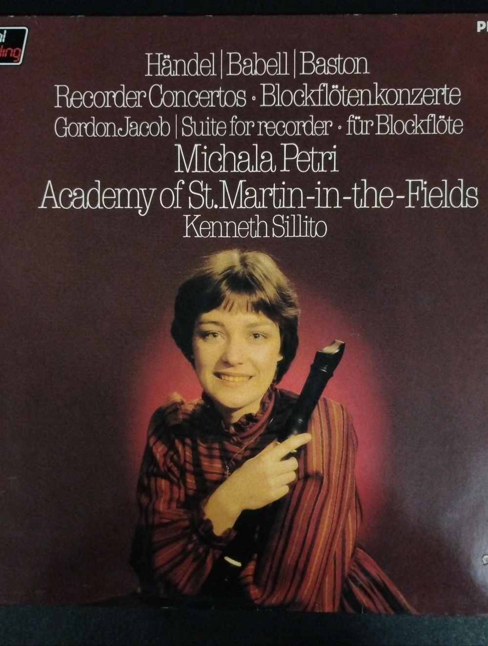 Micaela  Petri - Recorder Music of Handel etc / Philips Vinyl Record